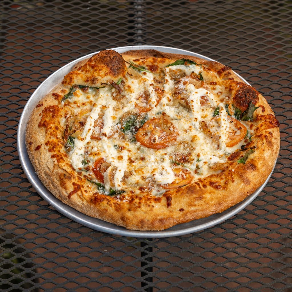 X-LRG White Pizza.