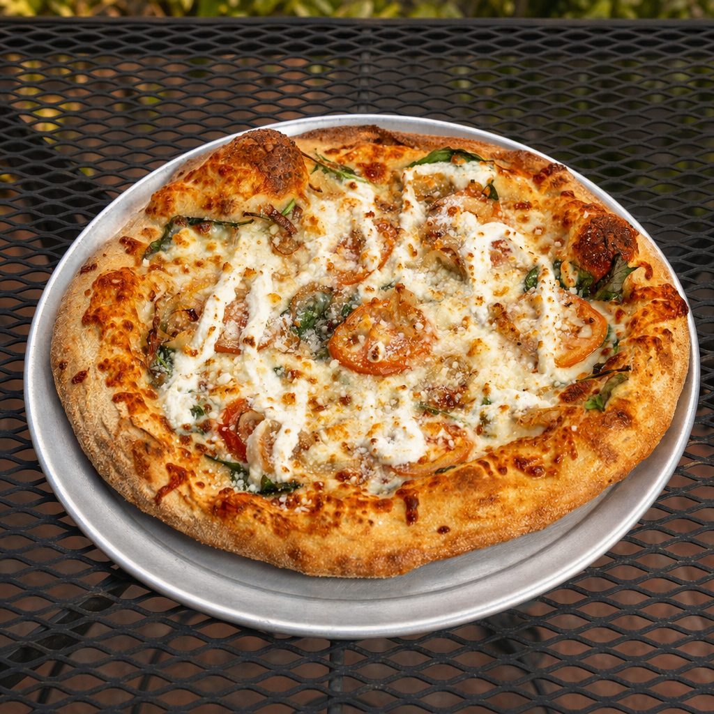 SM White Pizza.