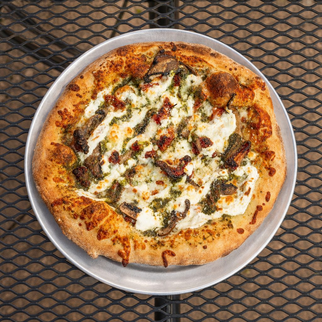 MED Pesto Pizza.