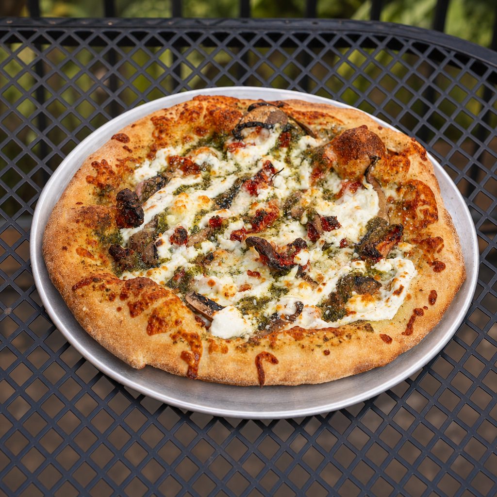 LRG Pesto Pizza.
