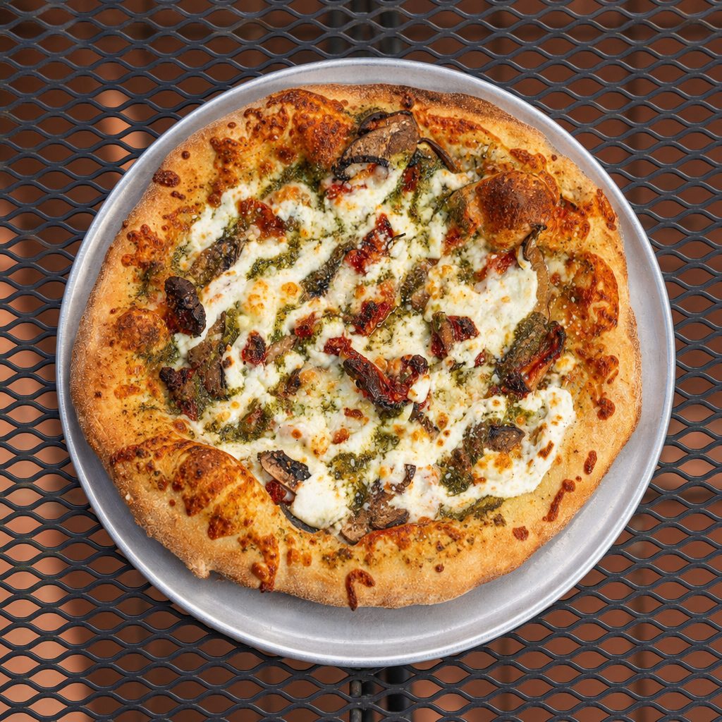 SM Pesto Pizza.