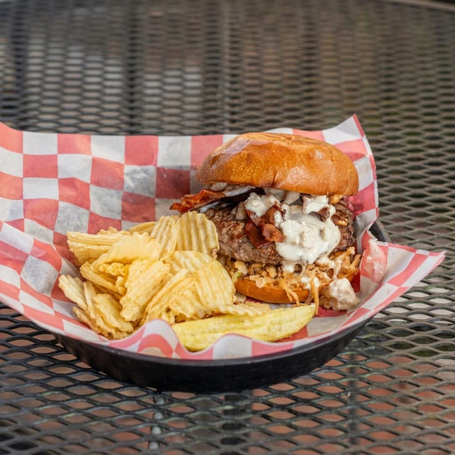 Bleu Burger.