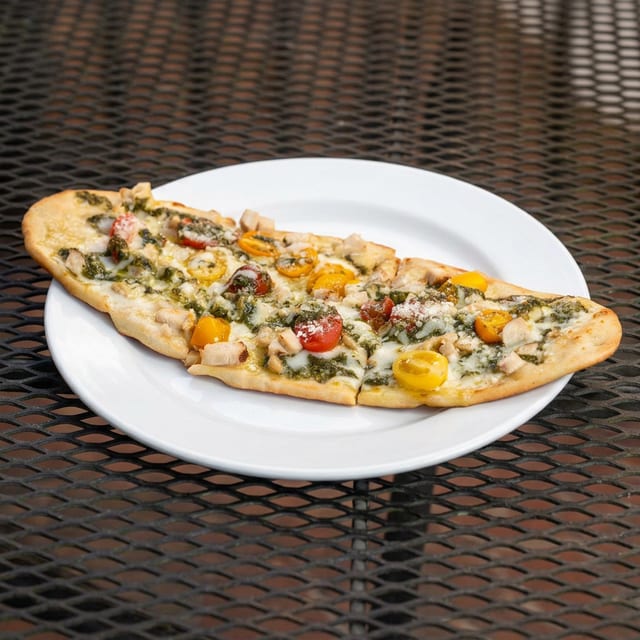 Chicken Pesto Flatbread.